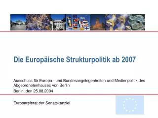die europ ische strukturpolitik ab 2007