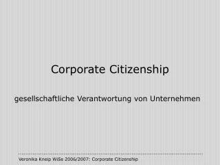 corporate citizenship