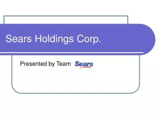 Sears Holdings Corp.