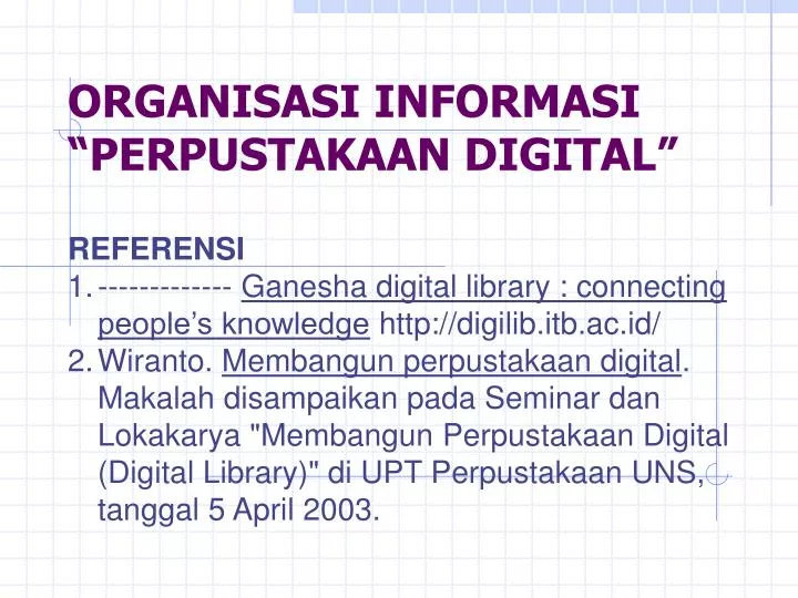 organisasi informasi perpustakaan digital