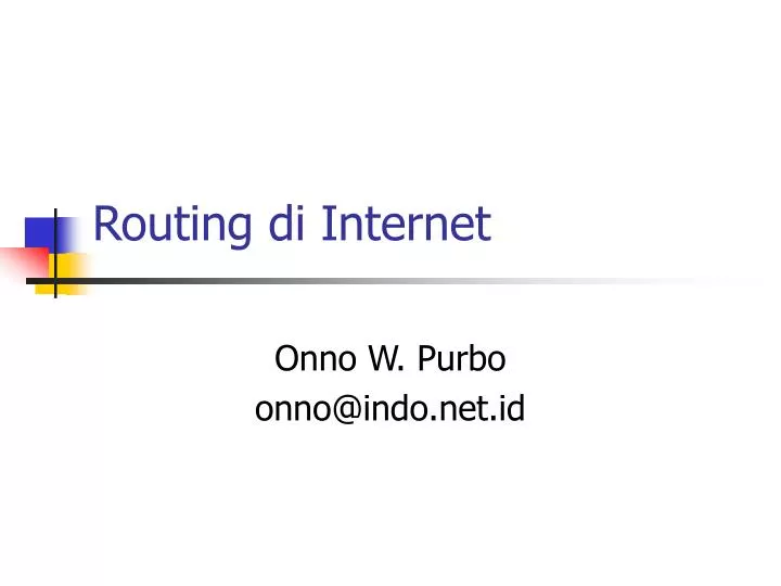 routing di internet