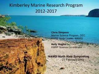 Kimberley Marine Research Program 2012-2017