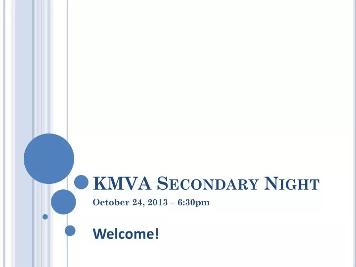 kmva secondary night