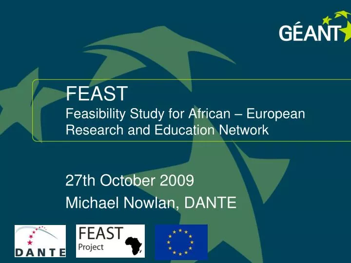 feast feasibility study for african european research and education network