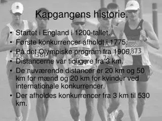 kapgangens historie