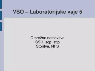 omre ne nastavitve ssh scp sftp storitve nfs