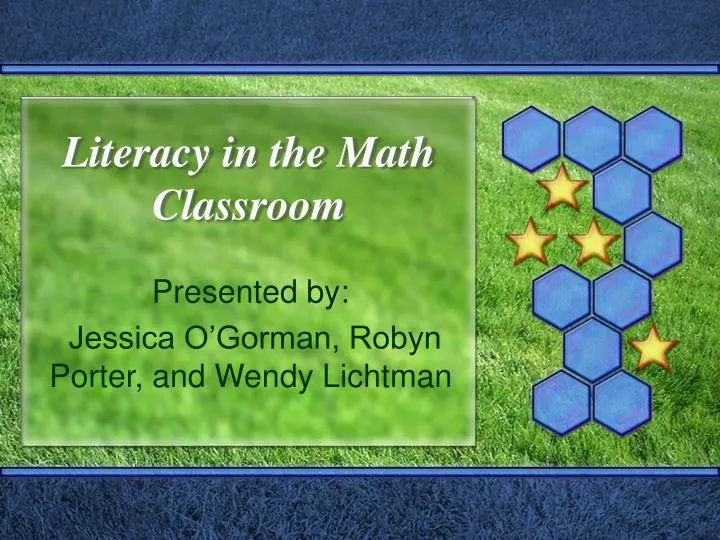 literacy in the math classroom