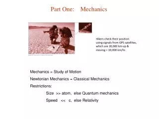 Part One: Mechanics
