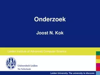 onderzoek joost n kok