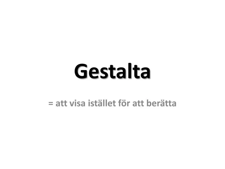 gestalta