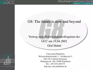 g8 the future is now and beyond