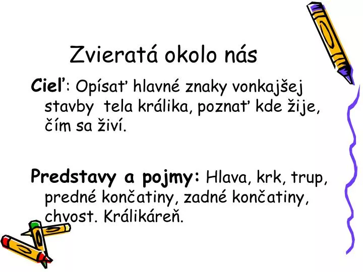 zvierat okolo n s