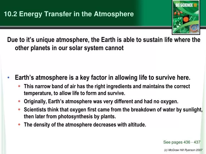 10 2 energy transfer in the atmosphere