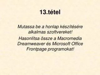 13 t tel