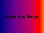 Acids and Bases - slide 1