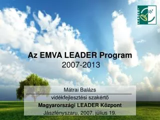 az emva leader program 2007 2013