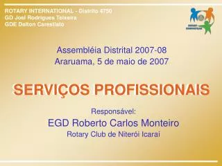 servi os profissionais