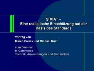 sim at eine realistische einsch tzung auf der basis des standards