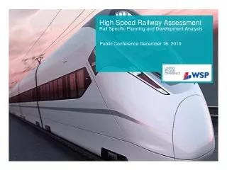 High Speed Railway Assessment Rail Specific Planning and Development Analysis