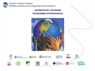 INTERNATIONAL PROGRAMS PROGRAMMES INTERNATIONAUX