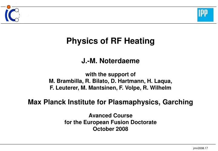 physics of rf heating