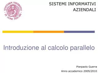 introduzione al calcolo parallelo