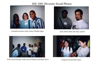 SSE 2001 Diversity Social Photos