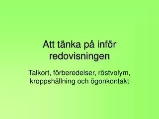 att t nka p inf r redovisningen