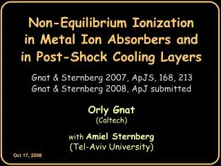 Non-Equilibrium Ionization