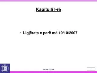 kapitulli i r