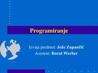 programiranje