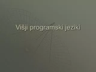 vi ji programski jeziki