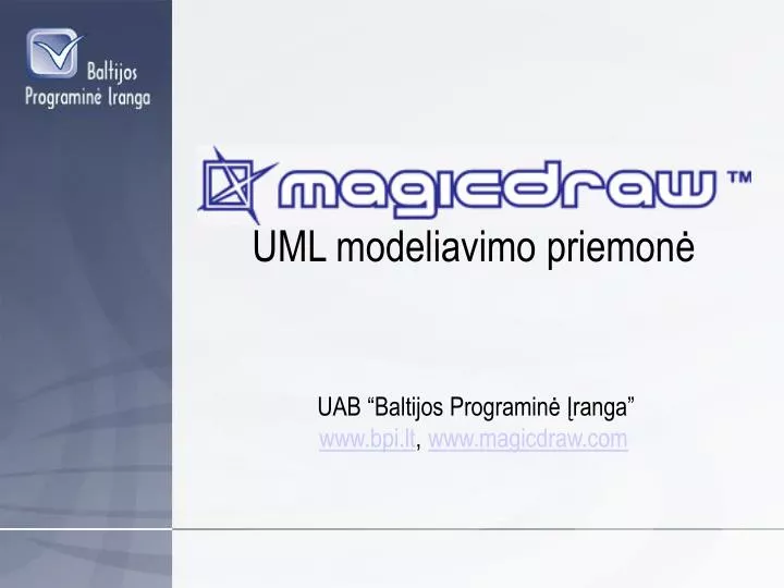 uml modeliavimo priemon