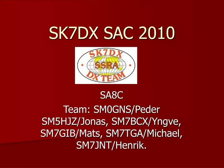 sk7dx sac 2010