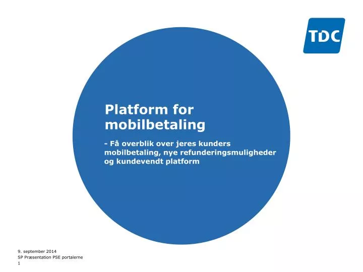 platform for mobilbetaling