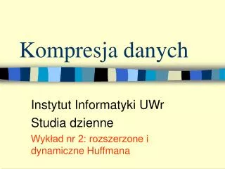 kompresja danych