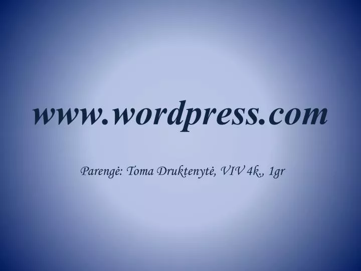 www wordpress com
