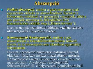 abszorpci