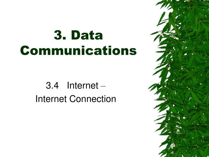 3 data communications