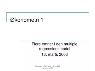 konometri 1