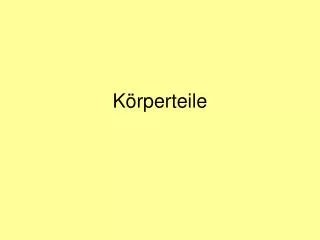 k rperteile