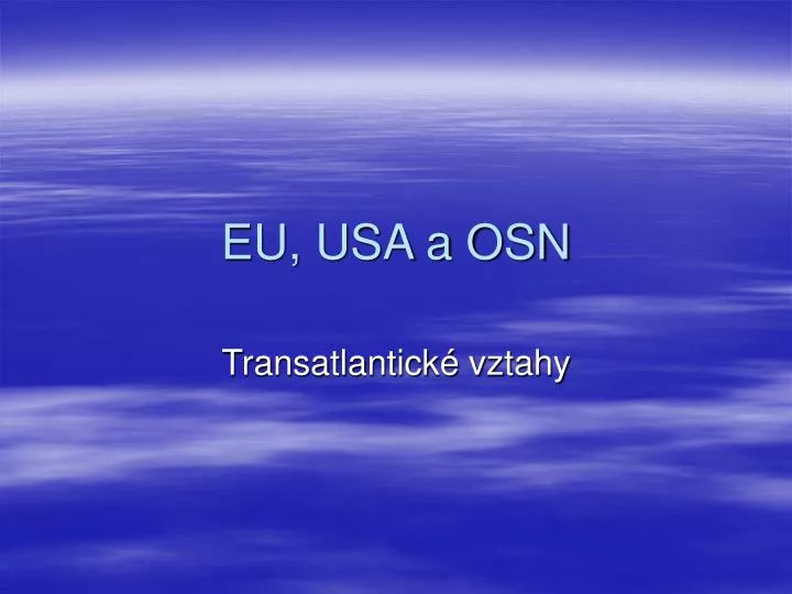 eu usa a osn