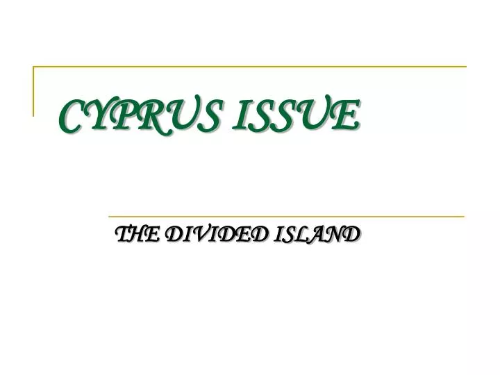 cyprus issue