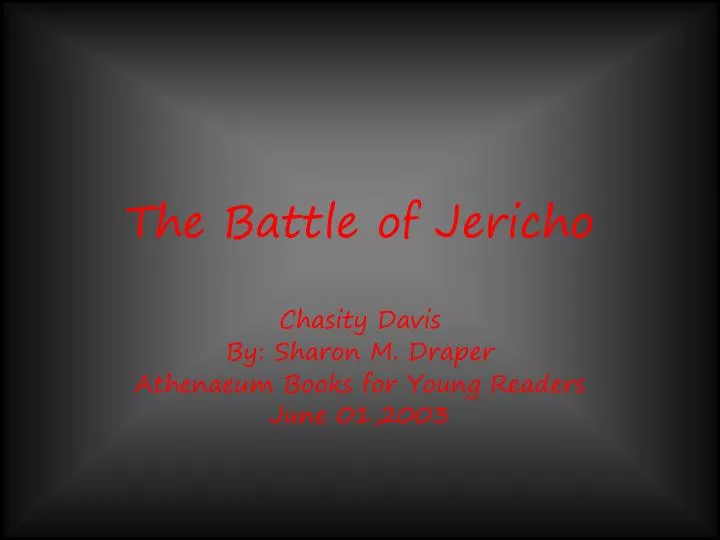 the battle of jericho