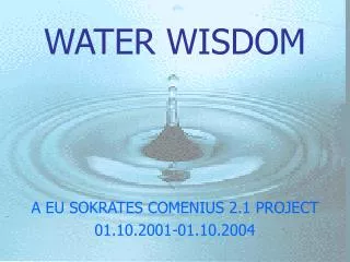 WATER WISDOM