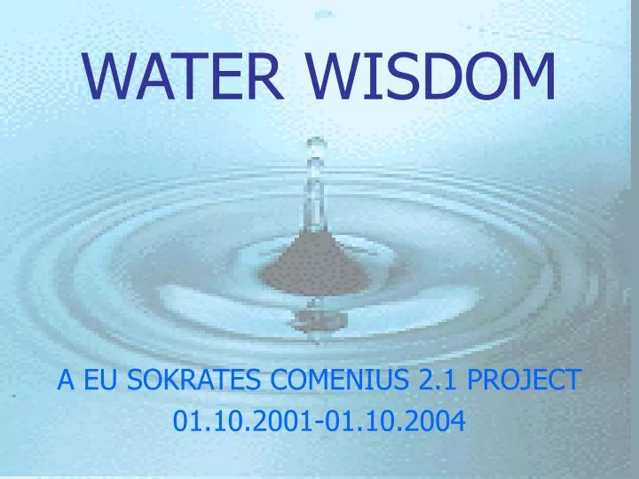 water wisdom
