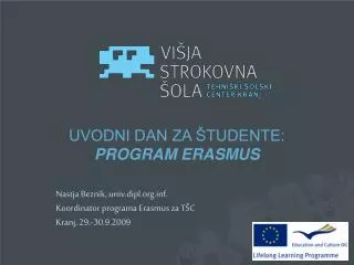 uvodni dan za tudente program erasmus