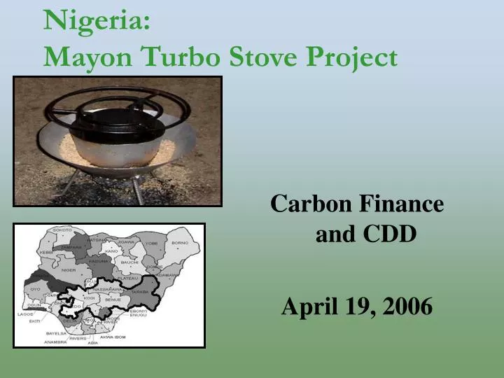 nigeria mayon turbo stove project