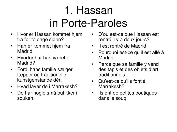 1 hassan in porte paroles