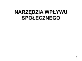 narz dzia wp ywu spo ecznego